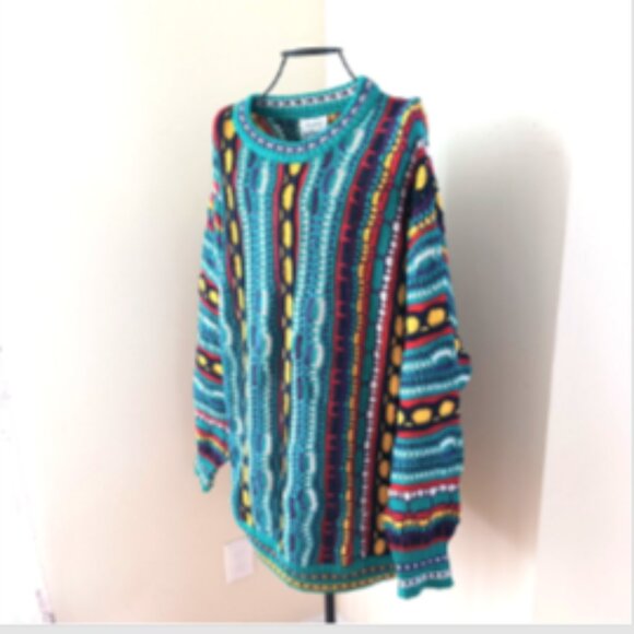 Vintage Kalaroo Made in Australia Mercerized Cotton Mens sz XL Coogi Sweater 90s - Picture 12 of 15